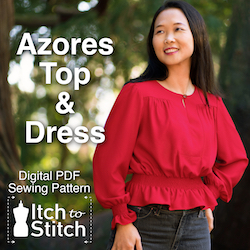 Azores top dress Itch to Stitch=